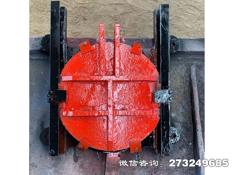 南山手电两用铸铁镶铜圆闸门